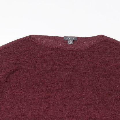 Primark Womens Red   Pullover Jumper Size M