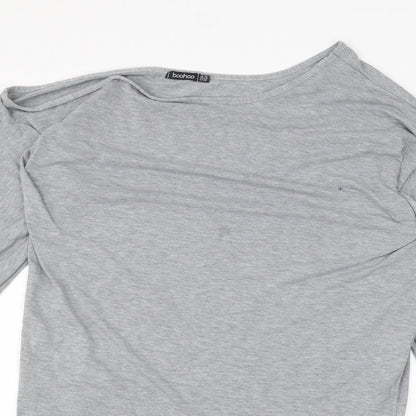Boohoo Womens Grey   Basic T-Shirt Size 12