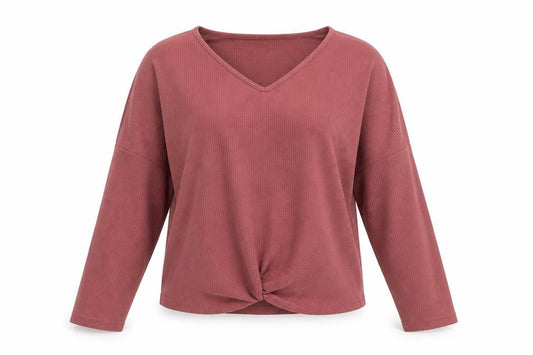 Womens UK Size L SheIn Red Pullover Jumper