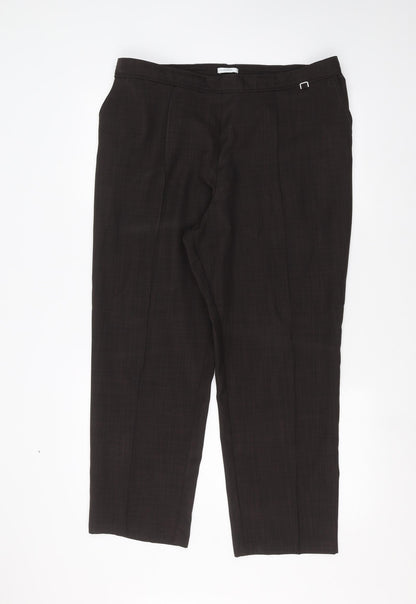Womens UK Size 18 Marks and Spencer Regular Fit  Brown Trousers