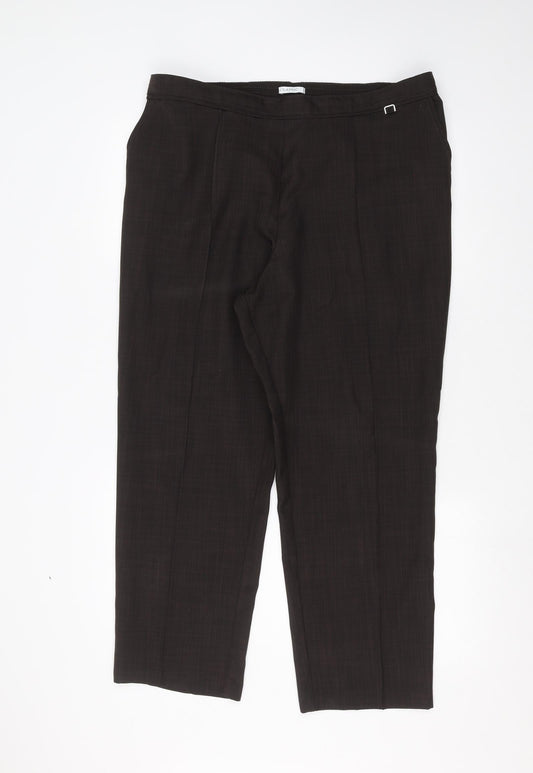 Womens UK Size 18 Marks and Spencer Regular Fit  Brown Trousers