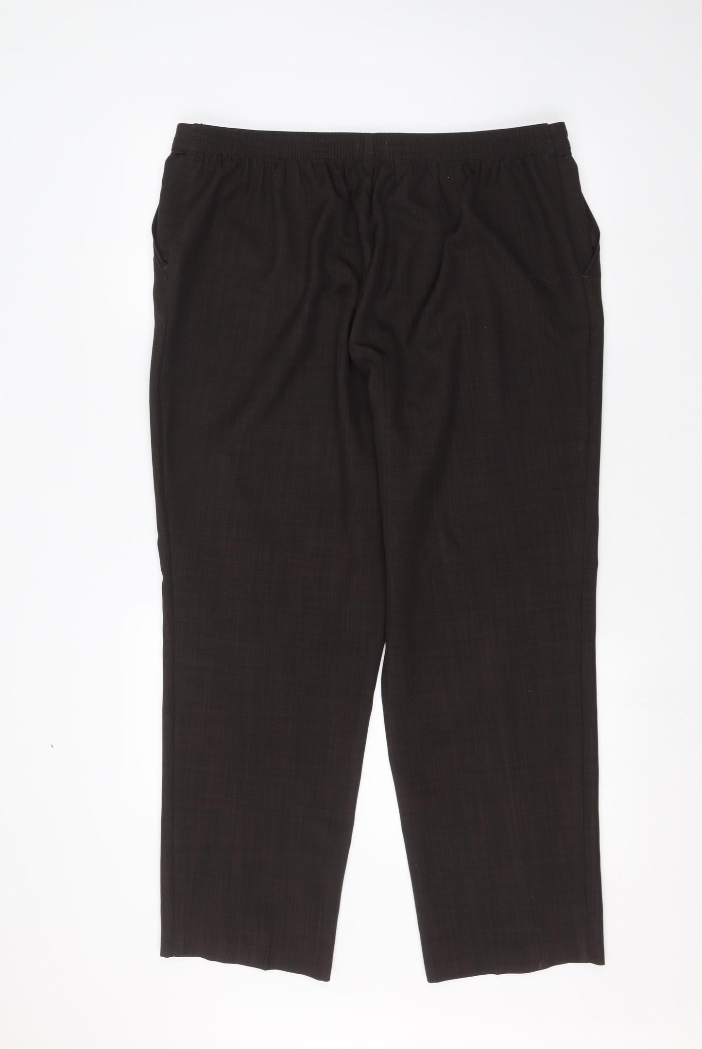 Womens UK Size 18 Marks and Spencer Regular Fit  Brown Trousers