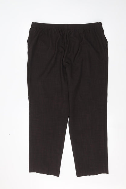 Womens UK Size 18 Marks and Spencer Regular Fit  Brown Trousers