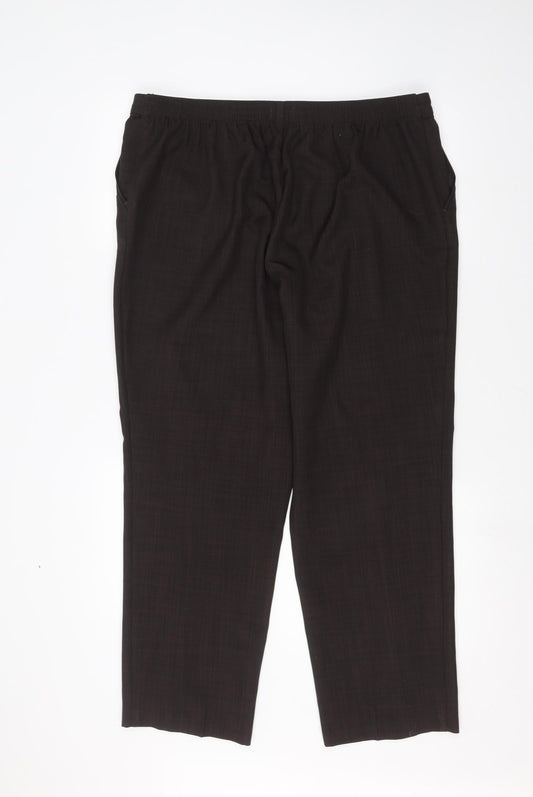 Womens UK Size 18 Marks and Spencer Regular Fit  Brown Trousers