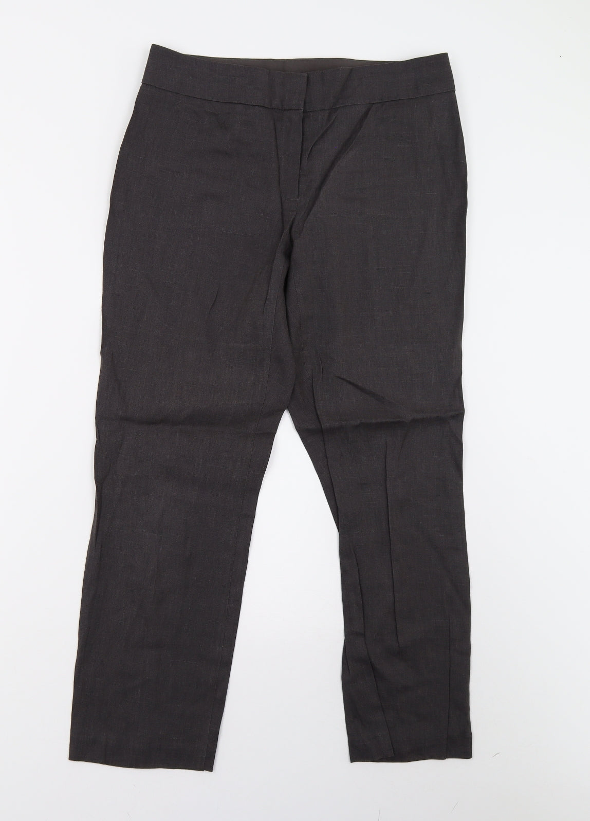 Womens UK Size 10 M&S Regular Fit  Grey Trousers