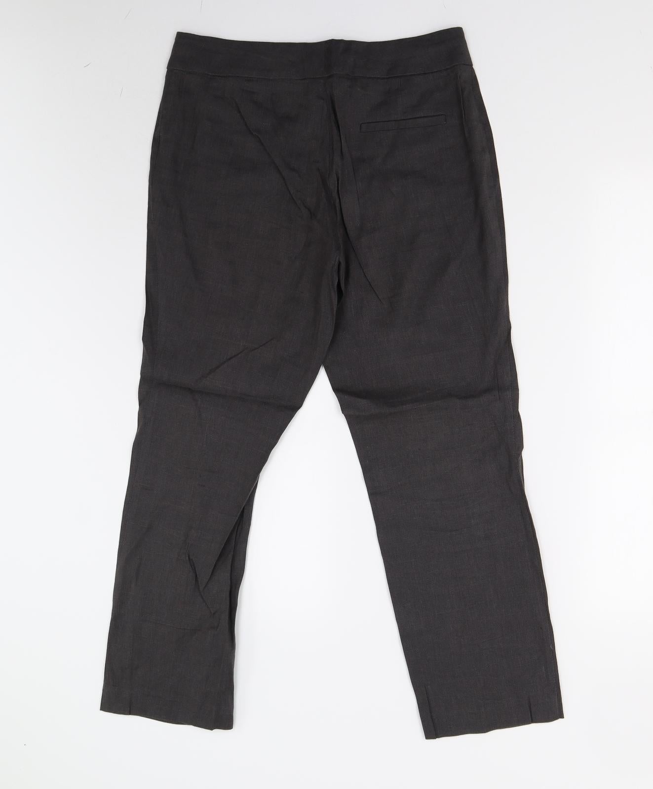 Womens UK Size 10 M&S Regular Fit  Grey Trousers