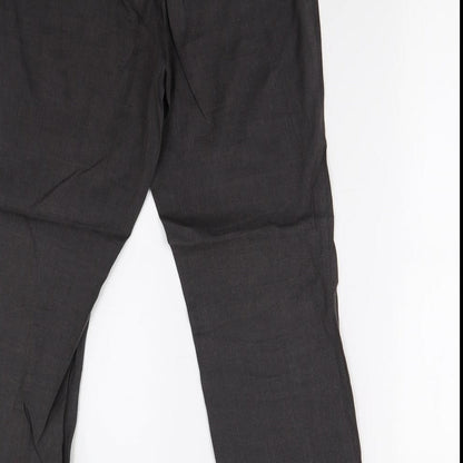 Womens UK Size 10 M&S Regular Fit  Grey Trousers