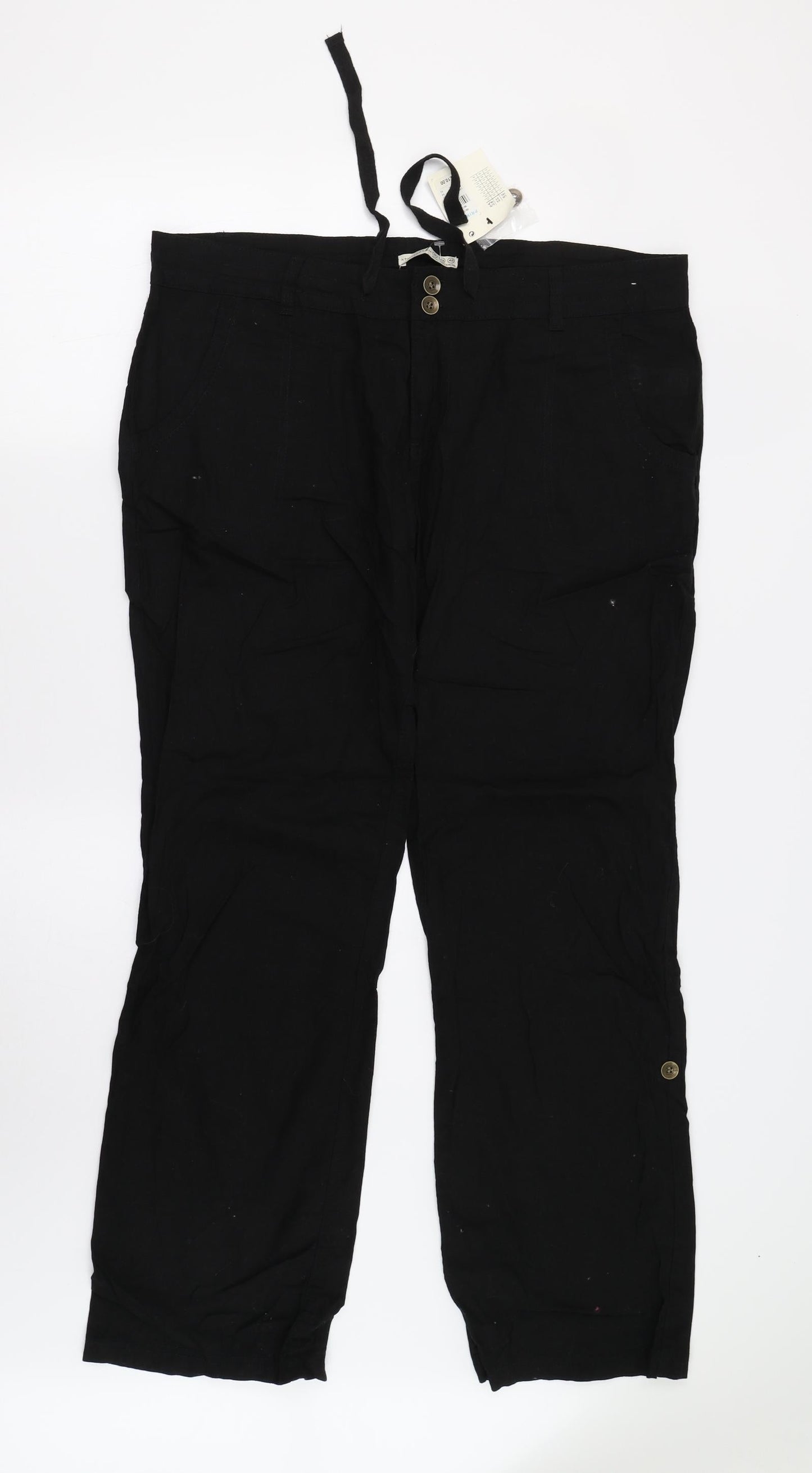 Primark Womens Black   Trousers  Size 16 L32 in