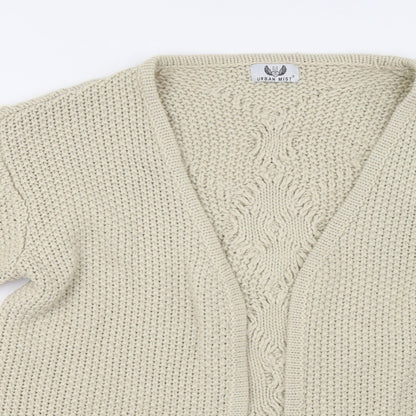Urban Mist Womens Beige  Knit Cardigan Jumper Size L