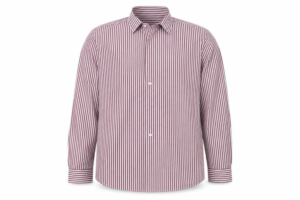 Mens UK Size 16.5 Matalan Red  Button-Up Long Sleeve Casual Shirt