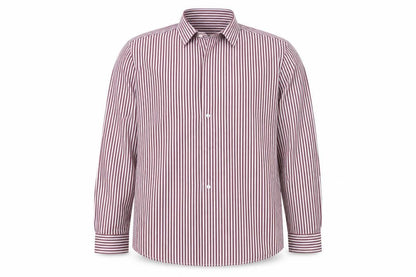Mens UK Size 16.5 Matalan Red  Button-Up Long Sleeve Casual Shirt