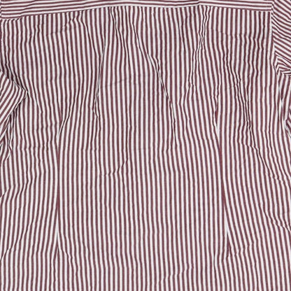 Mens UK Size 16.5 Matalan Red  Button-Up Long Sleeve Casual Shirt