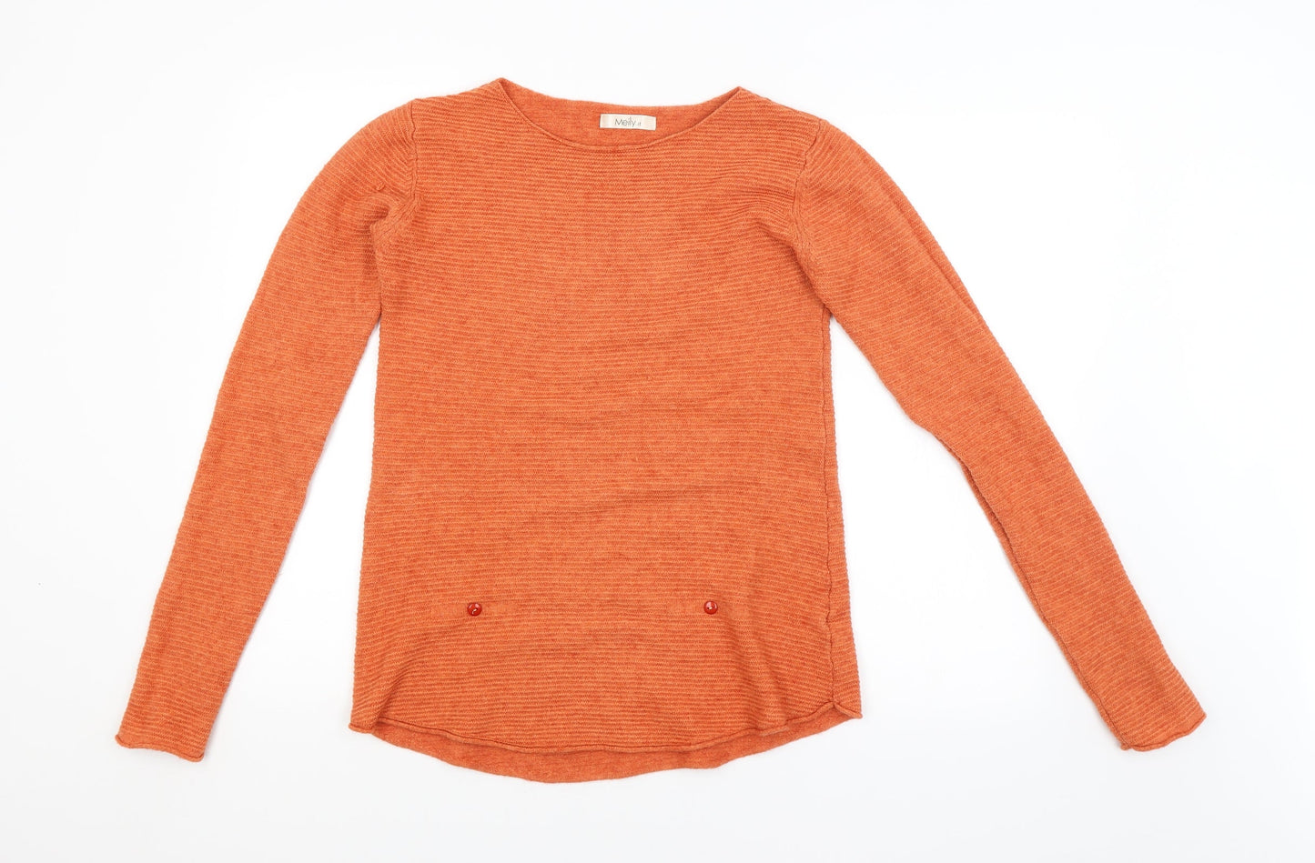 Womens UK Size  MEILY Orange Pullover Jumper