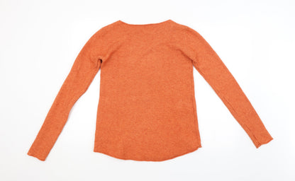 Womens UK Size  MEILY Orange Pullover Jumper