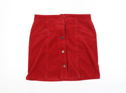 M&S Womens Red   Straight & Pencil Set Size 8