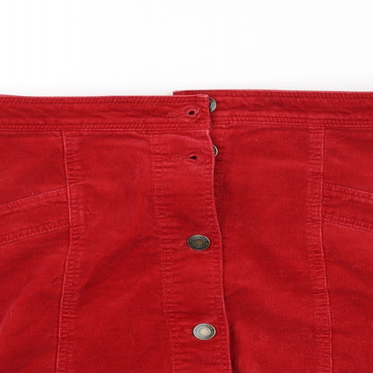 M&S Womens Red   Straight & Pencil Set Size 8