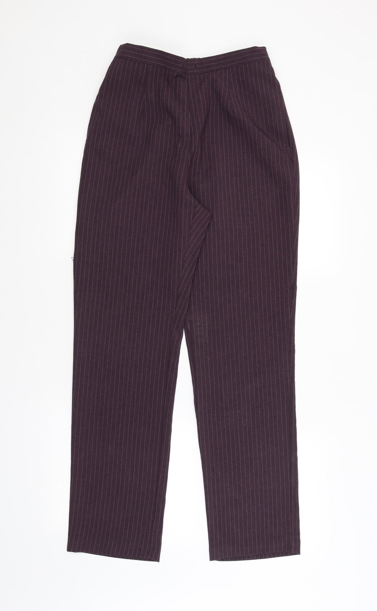 Daxon Womens Purple Striped  Trousers  Size 12 L29 in