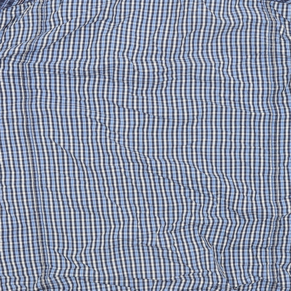 Mens UK Size  Preworn Blue  Button-Up Long Sleeve Casual Shirt