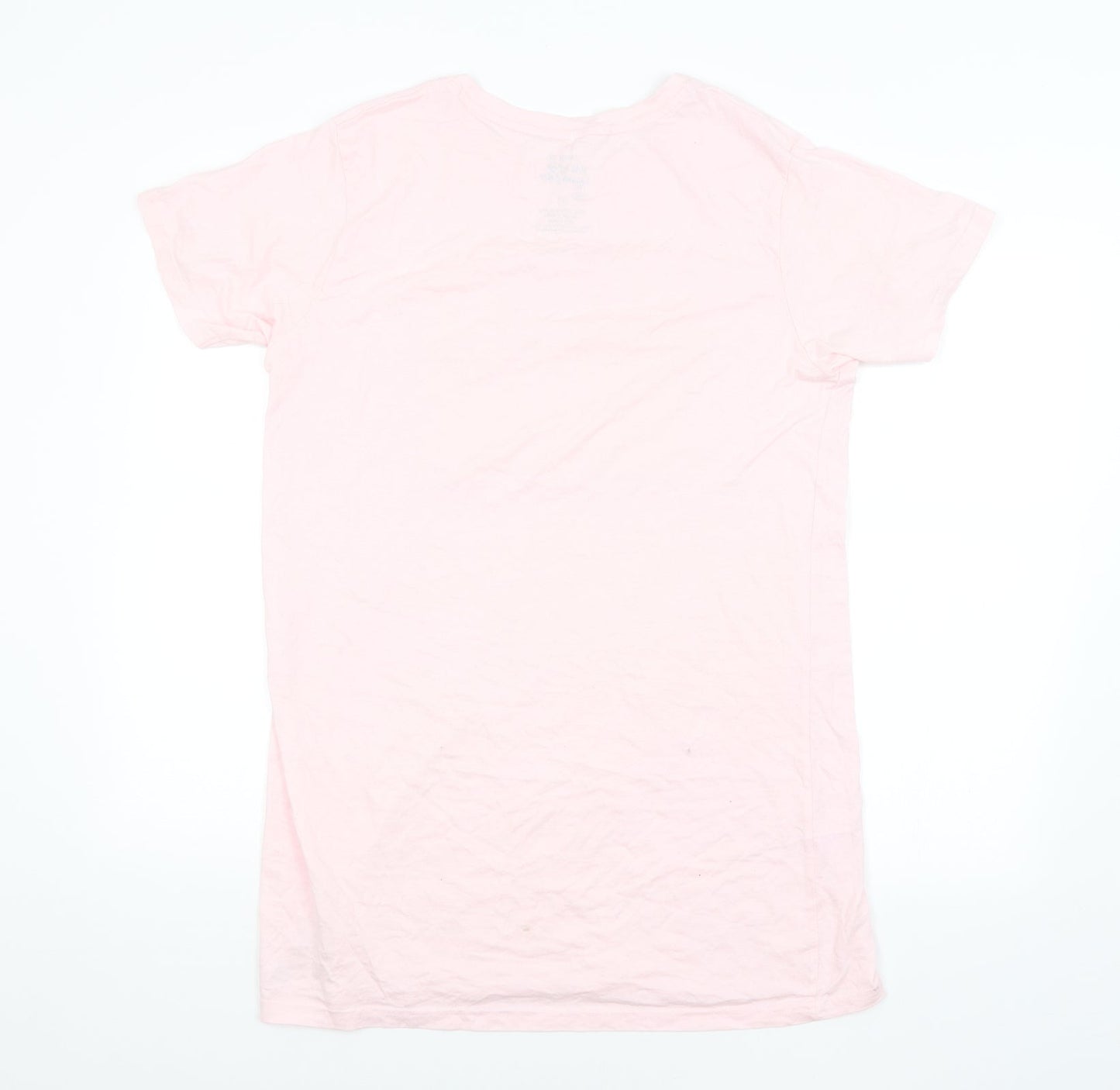 Womens UK Size 10 Preworn Pink Basic T-Shirt