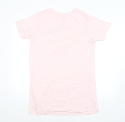 Womens UK Size 10 Preworn Pink Basic T-Shirt