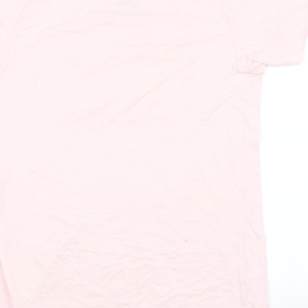 Womens UK Size 10 Preworn Pink Basic T-Shirt