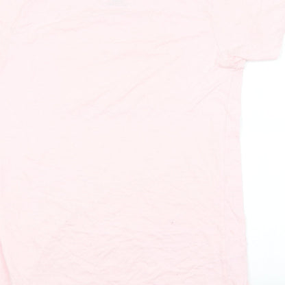 Womens UK Size 10 Preworn Pink Basic T-Shirt