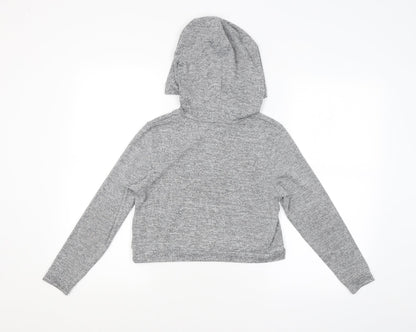 New Look Girls Grey   Pullover Hoodie Size 9 Years