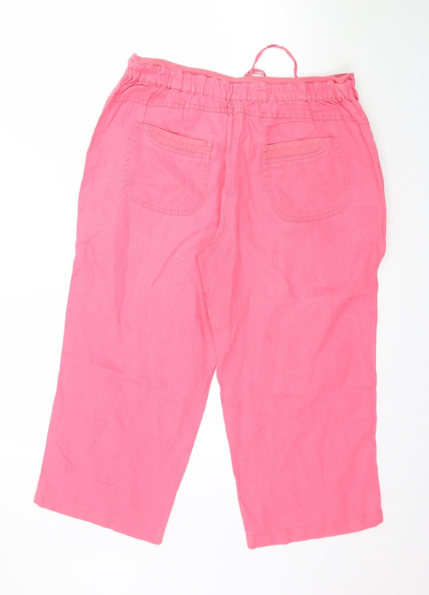 Preworn Womens Pink   Capri Trousers Size L L21 in