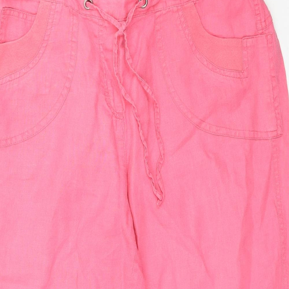Preworn Womens Pink   Capri Trousers Size L L21 in
