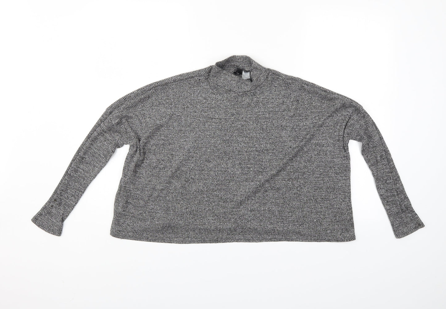 Womens UK Size M Divided Grey Pullover Jumper