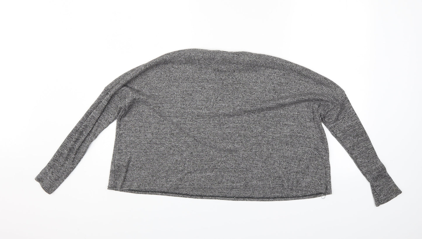 Womens UK Size M Divided Grey Pullover Jumper