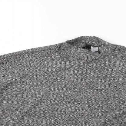 Womens UK Size M Divided Grey Pullover Jumper