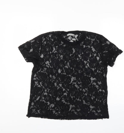 Womens UK Size 12 Atmosphere Black Basic Blouse
