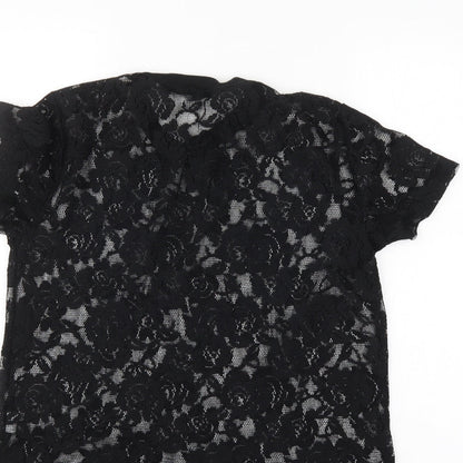 Womens UK Size 12 Atmosphere Black Basic Blouse
