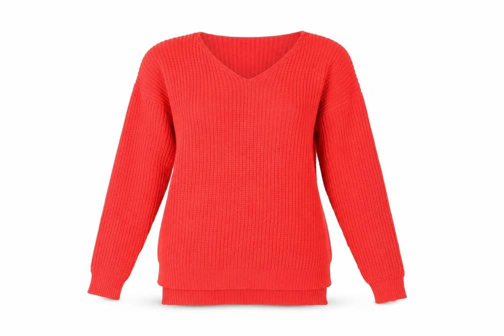 Womens UK Size 14 Primark Orange Pullover Jumper