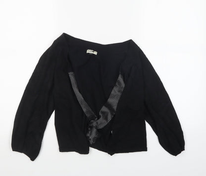 Love  Womens Black  Knit Cardigan Jumper Size 16