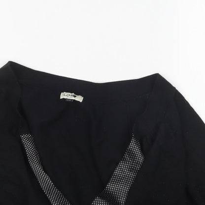 Love  Womens Black  Knit Cardigan Jumper Size 16