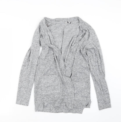 Nutmeg Womens Grey  Knit Cardigan Jumper Size 8