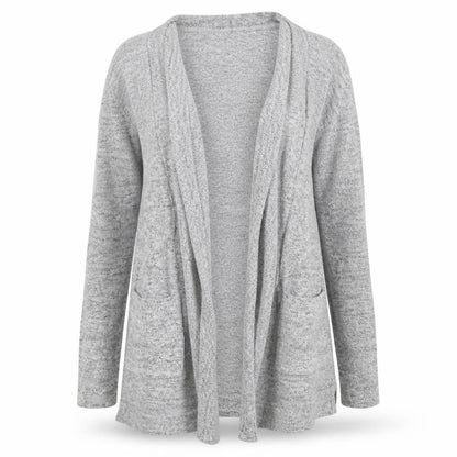 Womens UK Size 8 Nutmeg Grey Cardigan Jumper