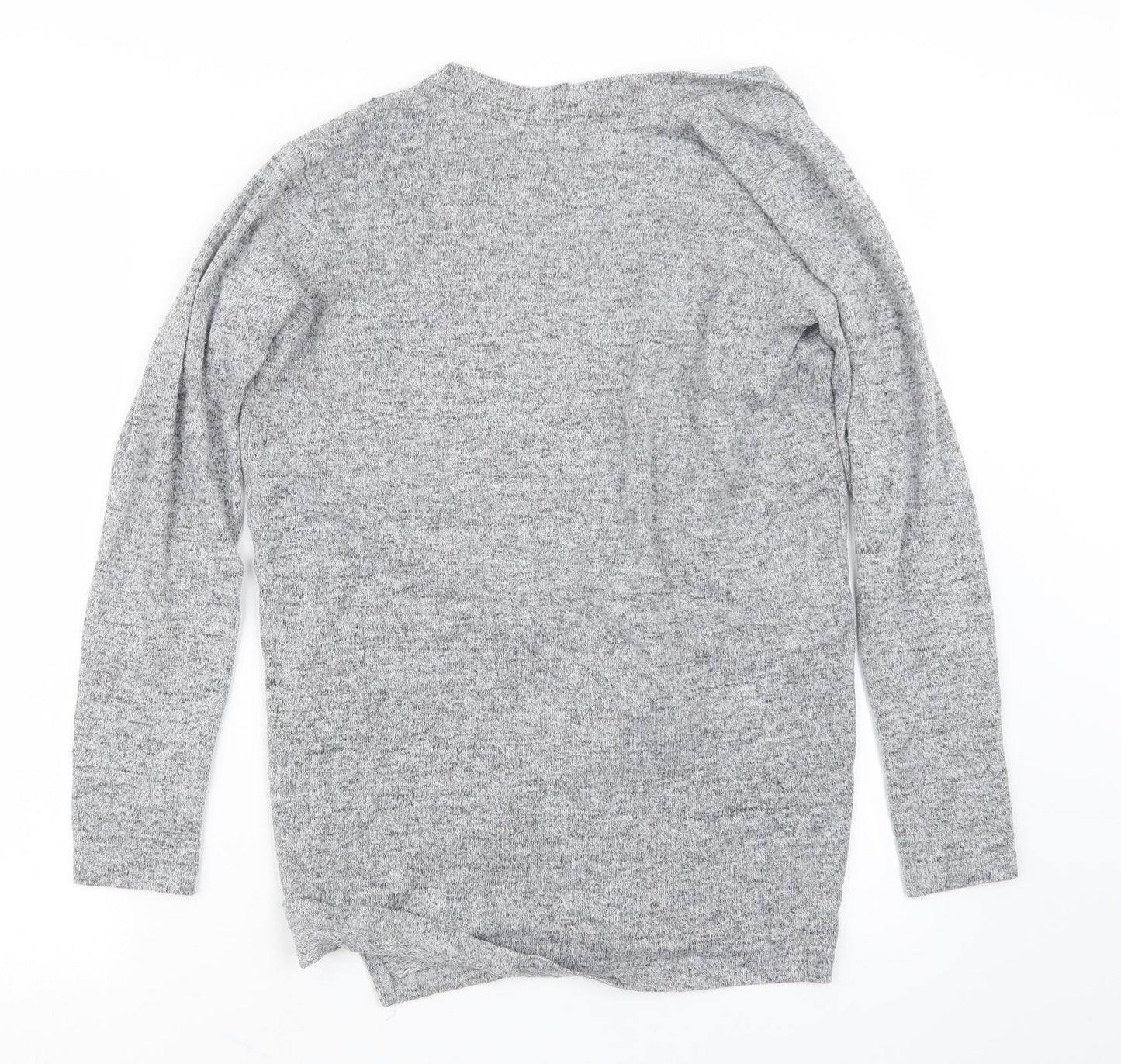 Nutmeg Womens Grey  Knit Cardigan Jumper Size 8