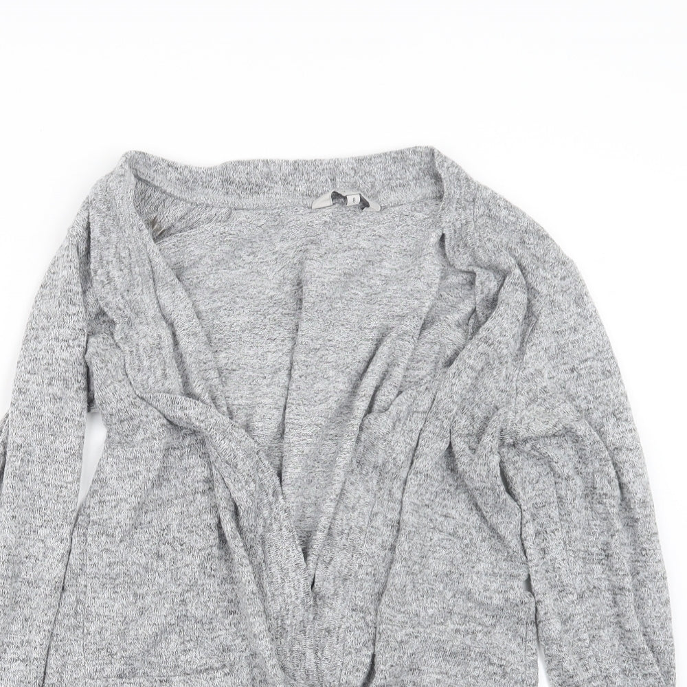 Nutmeg Womens Grey  Knit Cardigan Jumper Size 8