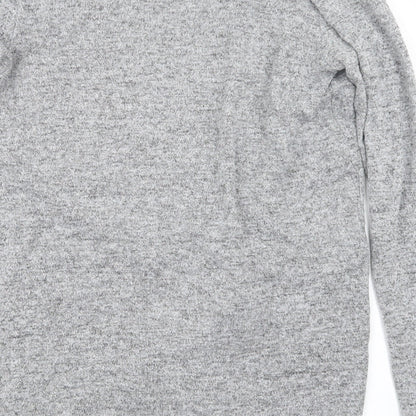 Nutmeg Womens Grey  Knit Cardigan Jumper Size 8