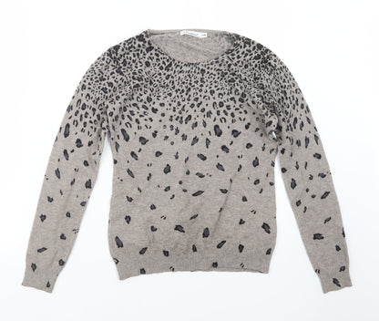 Womens UK Size S DAMOD Beige Pullover Jumper