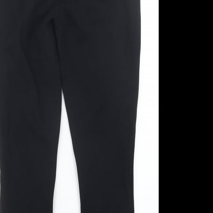 D. Jeans Womens Black   Trousers  Size 8 L25.5 in