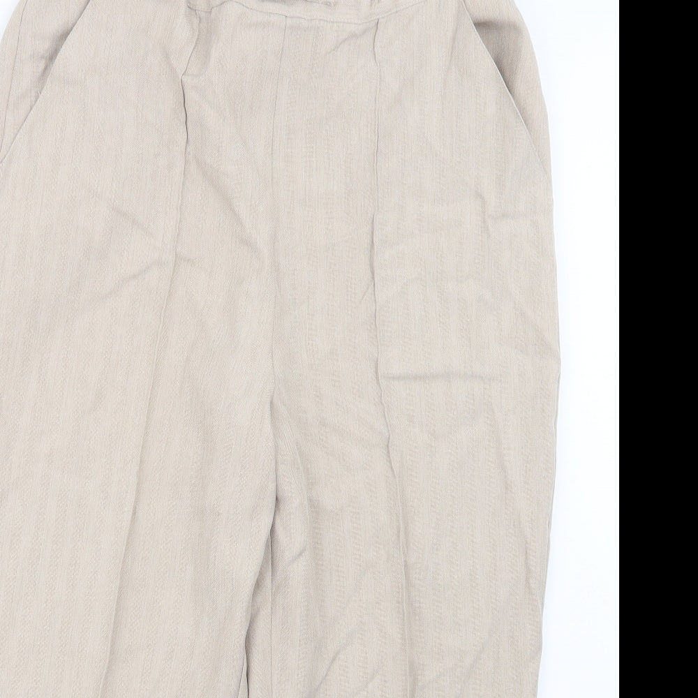 BM Womens Beige   Trousers  Size 16 L22 in