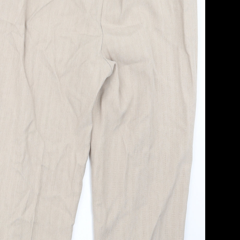 BM Womens Beige   Trousers  Size 16 L22 in