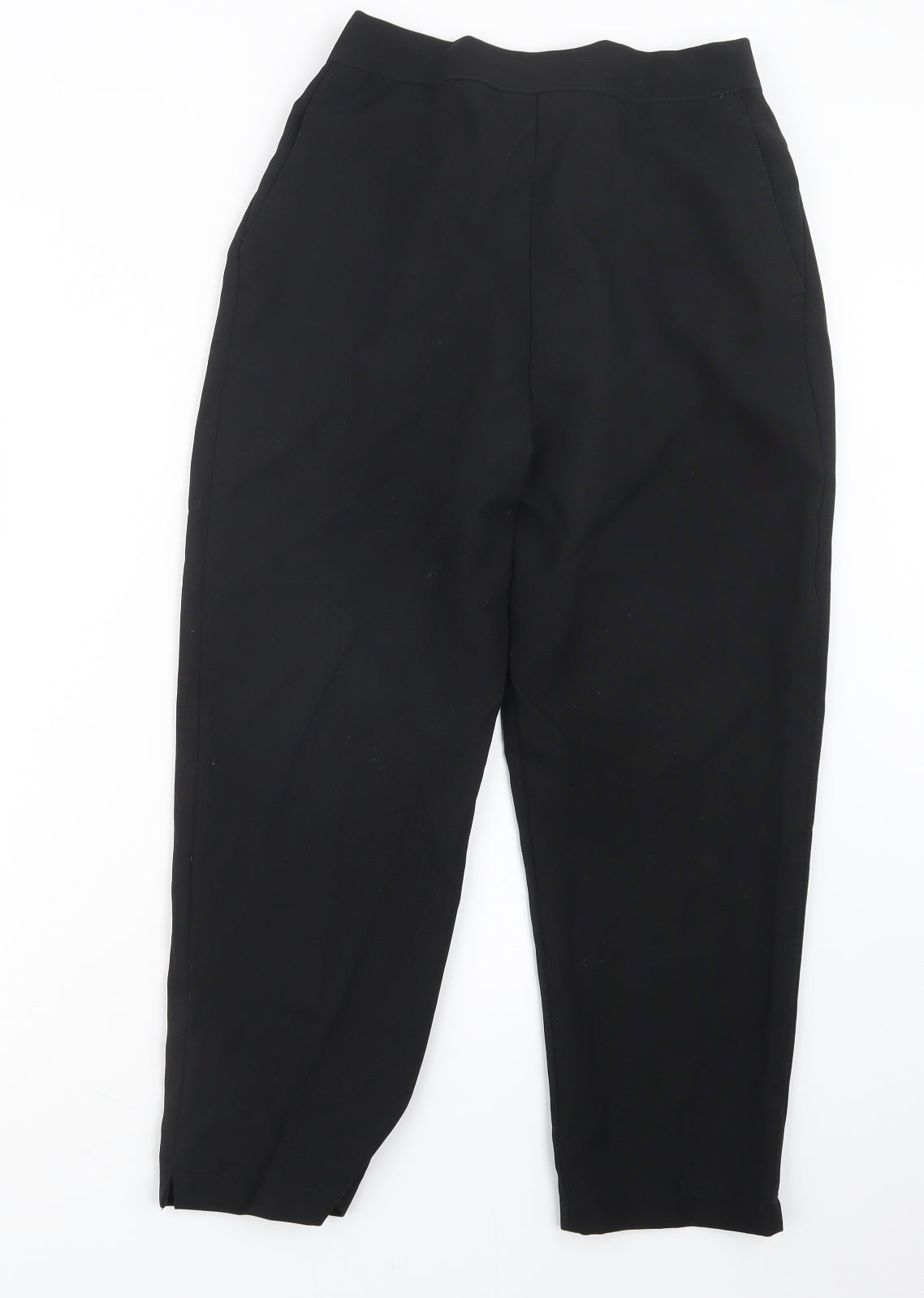 Womens UK Size 14 Preworn Regular Fit  Black Trousers