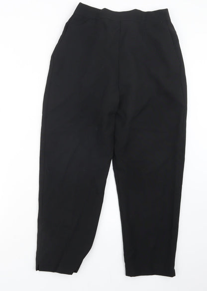 Womens UK Size 14 Preworn Regular Fit  Black Trousers