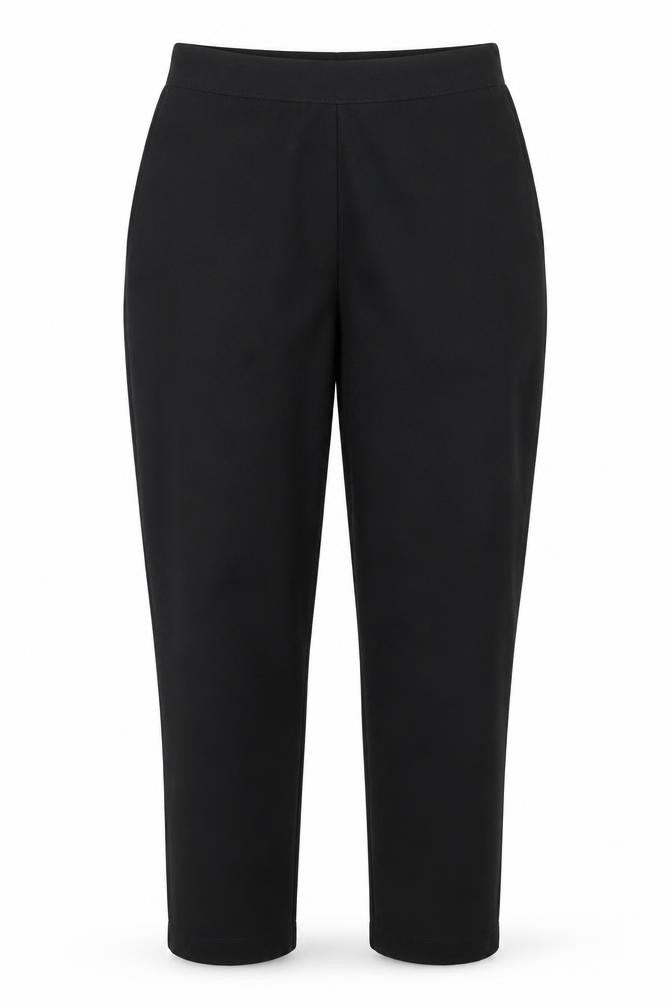 Womens UK Size 14 Preworn Regular Fit  Black Trousers