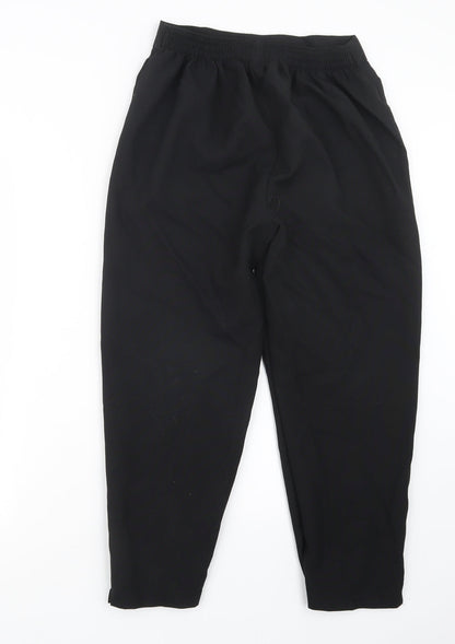 Womens UK Size 14 Preworn Regular Fit  Black Trousers